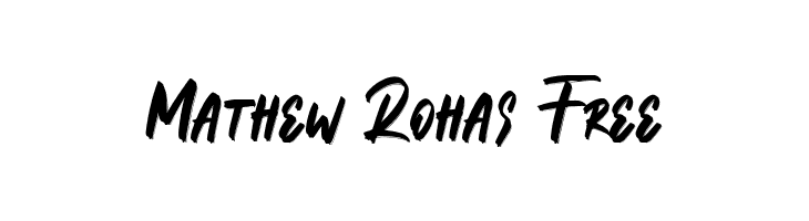 Mathew Rohas Free  नि: शुल्क फ़ॉन्ट्स डाउनलोड