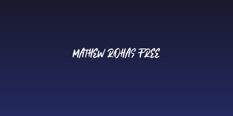 Mathew Rohas Free Social Header