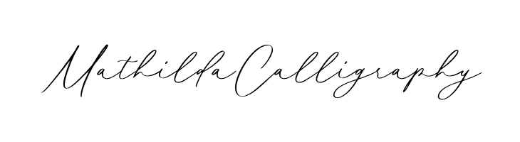 Mathilda Calligraphy Caratteri