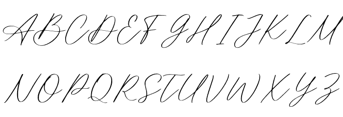 Mathilda Calligraphy Caratteri MAIUSCOLE
