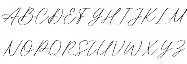 Mathilda Calligraphy 字体 大写