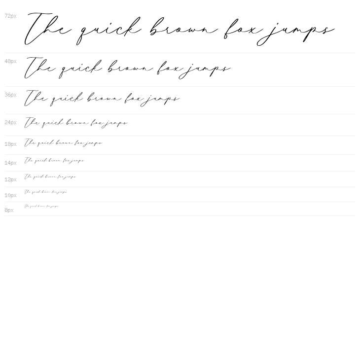 Mathilda Calligraphy Waterfall