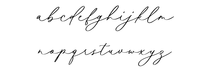 Mathilda Calligraphy Caratteri MINUSCOLO