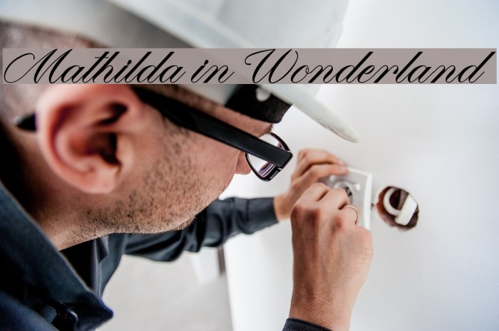 Mathilda in Wonderland Font examples