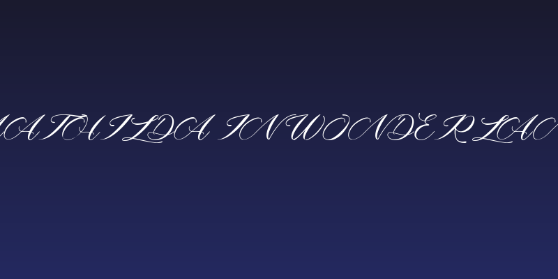 Mathilda in Wonderland Social Header