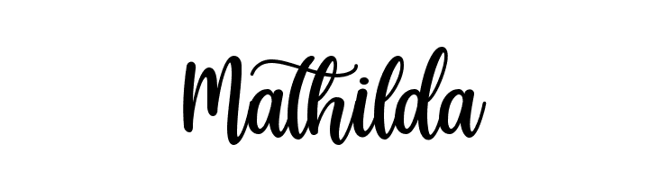 Mathilda  font caratteri gratis