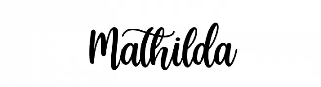 Mathilda  les polices de caractères gratuit tlcharger