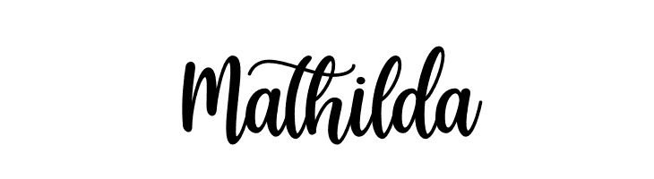 Mathilda  Frei Schriftart Herunterladen
