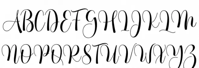 MathildaScript Schriftart Groß