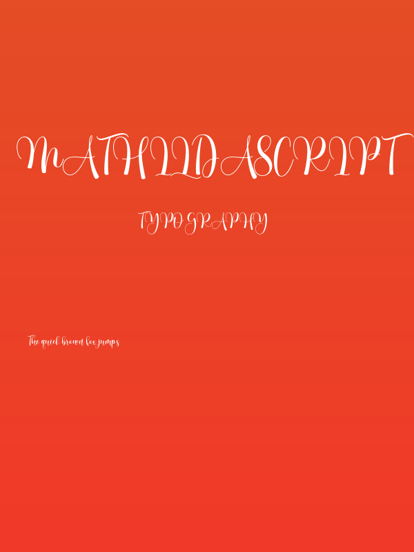 MathildaScript Poster