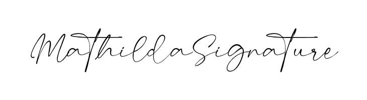 MathildaSignature  Скачать бесплатные шрифты