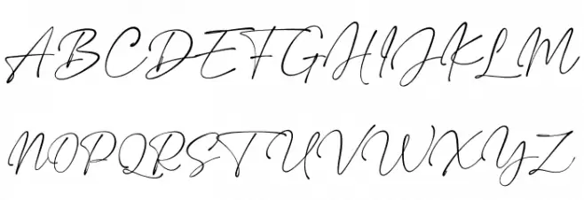 MathildaSignature Шрифта ВЕРХНИЙ