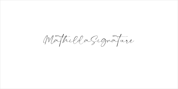 MathildaSignature Logo