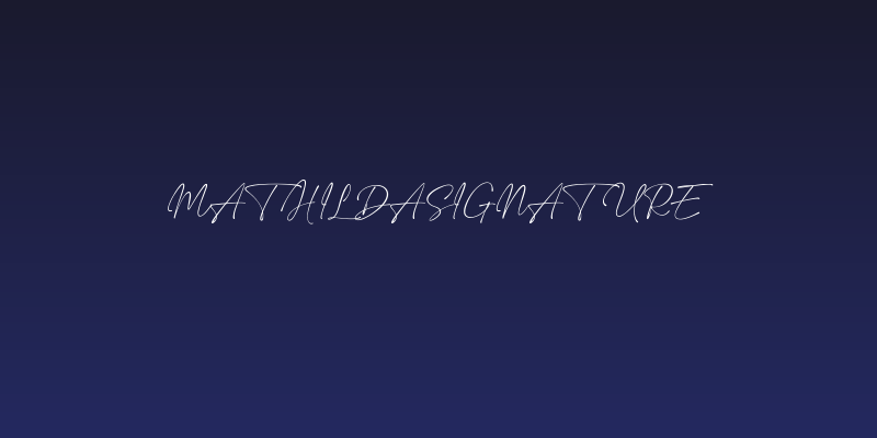 MathildaSignature Social Header