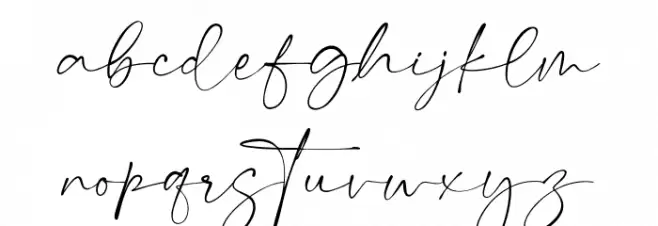 MathildaSignature Шрифта строчной