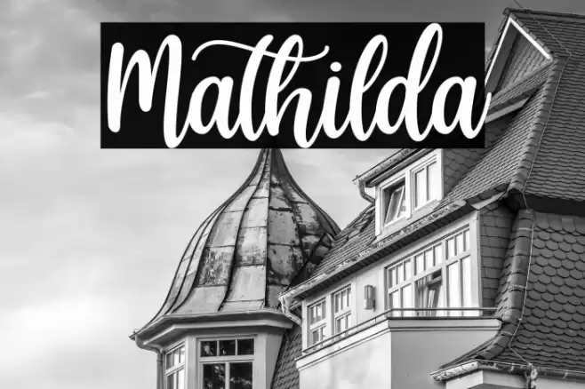 Mathilda Font examples