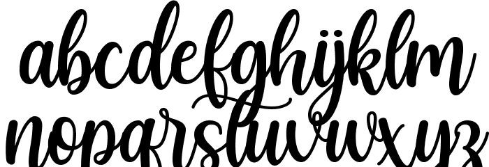 Mathilda Font LOWERCASE