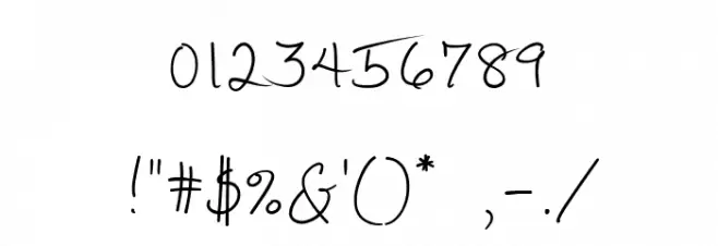 Mathilde ttf Font OTHER CHARS