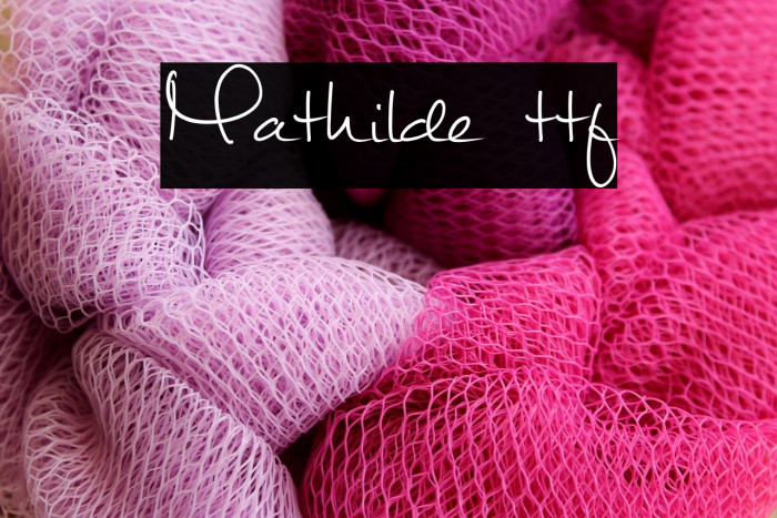Mathilde ttf Font examples