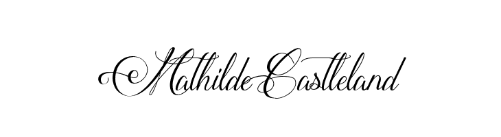 MathildeCastleland Font