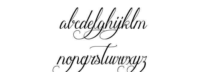 MathildeCastleland Font LOWERCASE
