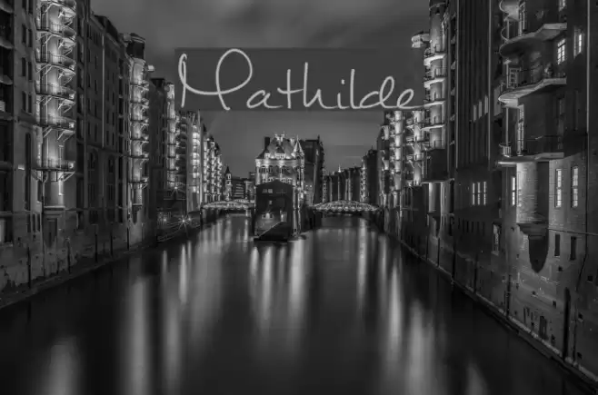 Mathilde Font examples