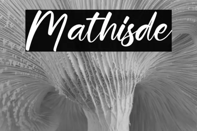 Mathisde フォント examples