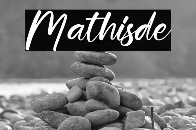 Mathisde フォント examples