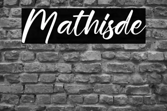 Mathisde フォント examples