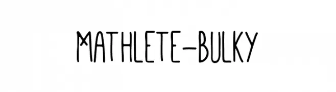 Mathlete-Bulky  Frei Schriftart Herunterladen