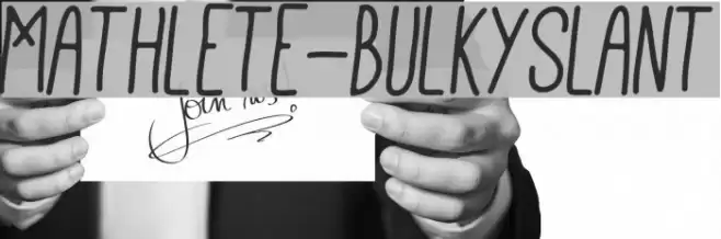 Mathlete-BulkySlant Шрифта examples