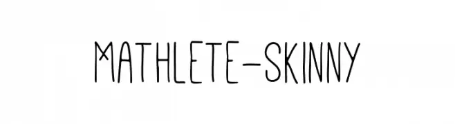 Mathlete-Skinny  नि: शुल्क फ़ॉन्ट्स डाउनलोड