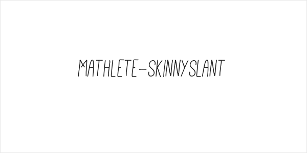 Mathlete-SkinnySlant Logo