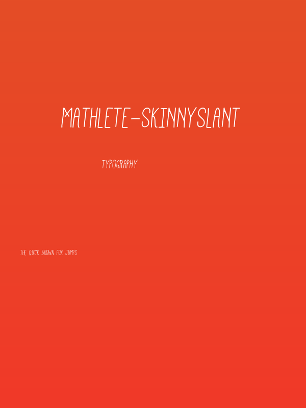 Mathlete-SkinnySlant Poster