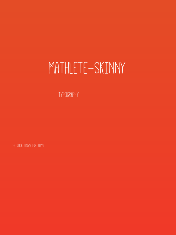 Mathlete-Skinny Poster