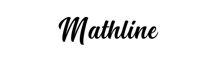 Mathline  Frei Schriftart Herunterladen