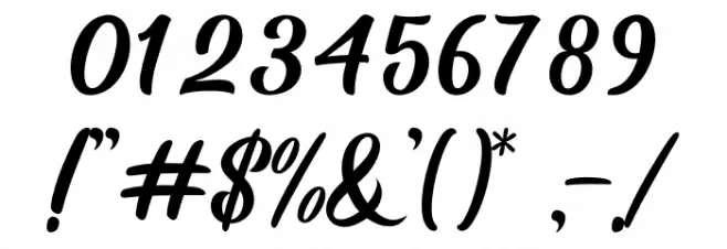 Mathline Font OTHER CHARS