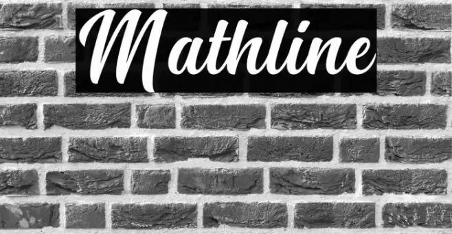 Mathline Font examples