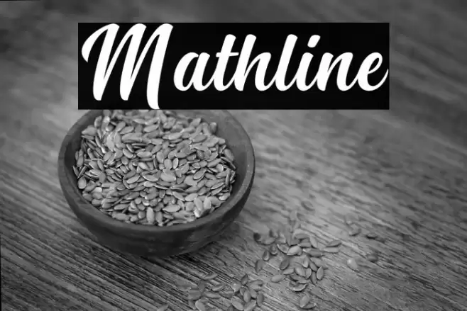 Mathline Font examples