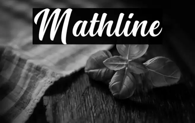 Mathline Font examples
