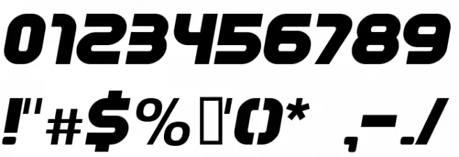 Mathmos Original Italic Font OTHER CHARS