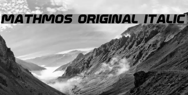Mathmos Original Italic  examples