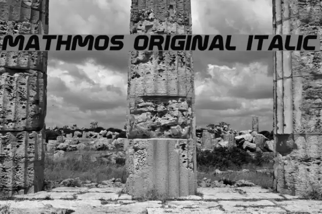 Mathmos Original Italic  examples