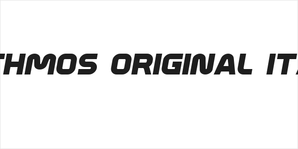 Mathmos Original Italic Logo