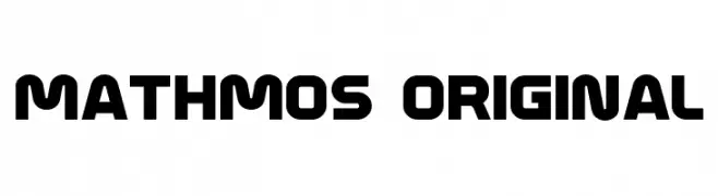 Mathmos Original  les polices de caractères gratuit tlcharger
