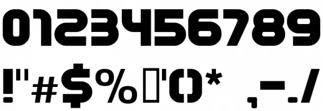 Mathmos Original フォント その他の文字