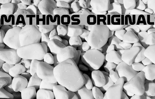 Mathmos Original フォント examples