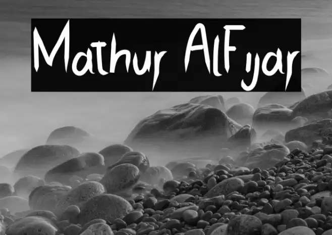 Mathur AlFijar Font examples