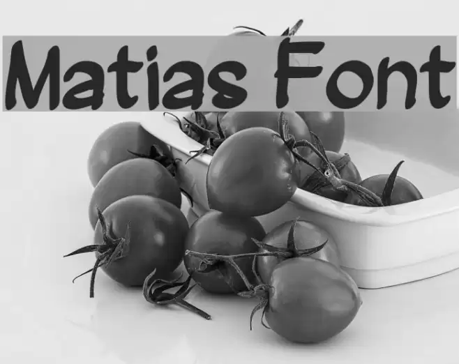 Matias Font Font examples