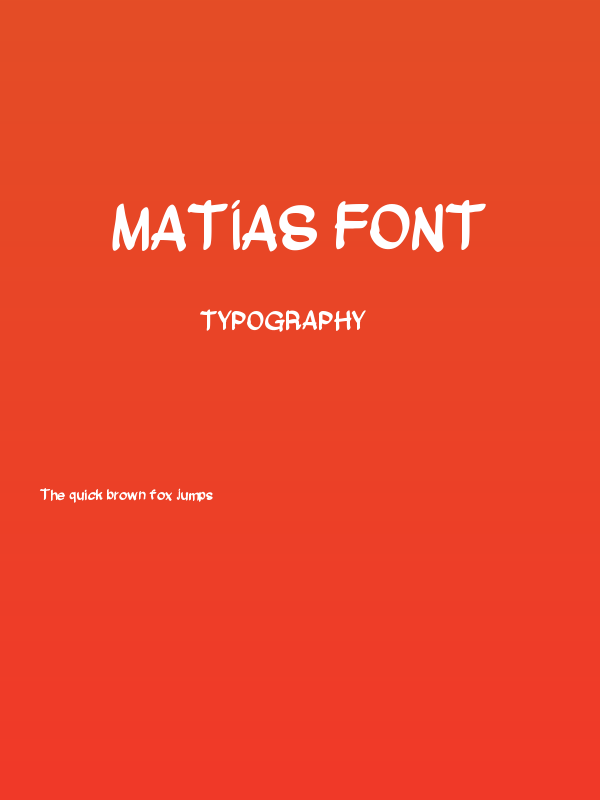 Matias Font Poster